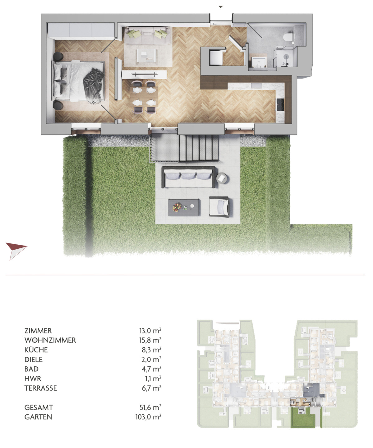 Grundriss WE28 D.0.1