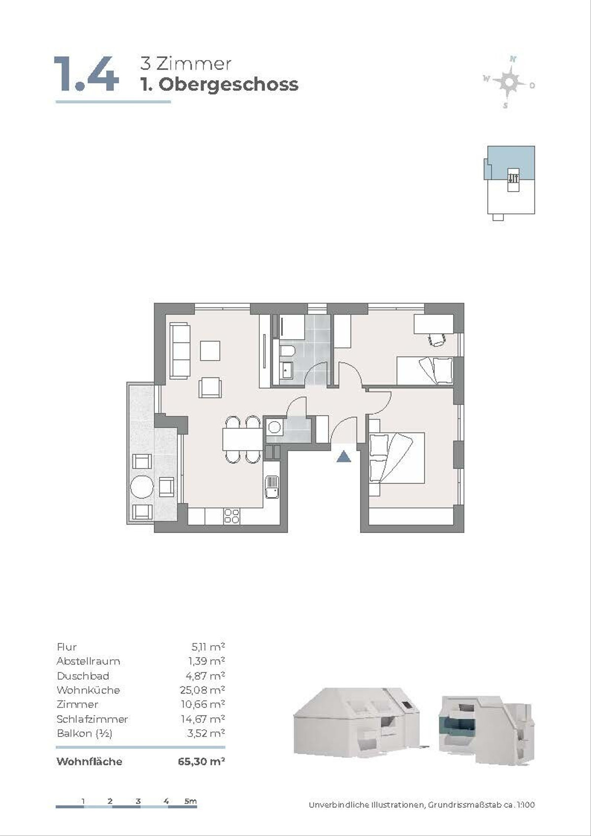 WE 1.4-Grundriss
