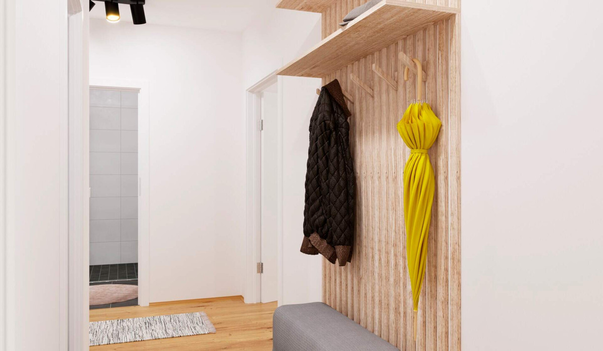 Visualisierung des Eingangs der Ferienwohnung
