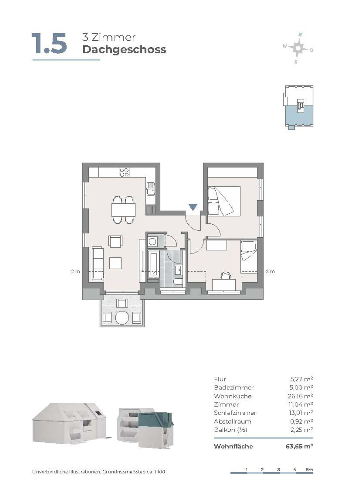 WE 1.5-Grundriss