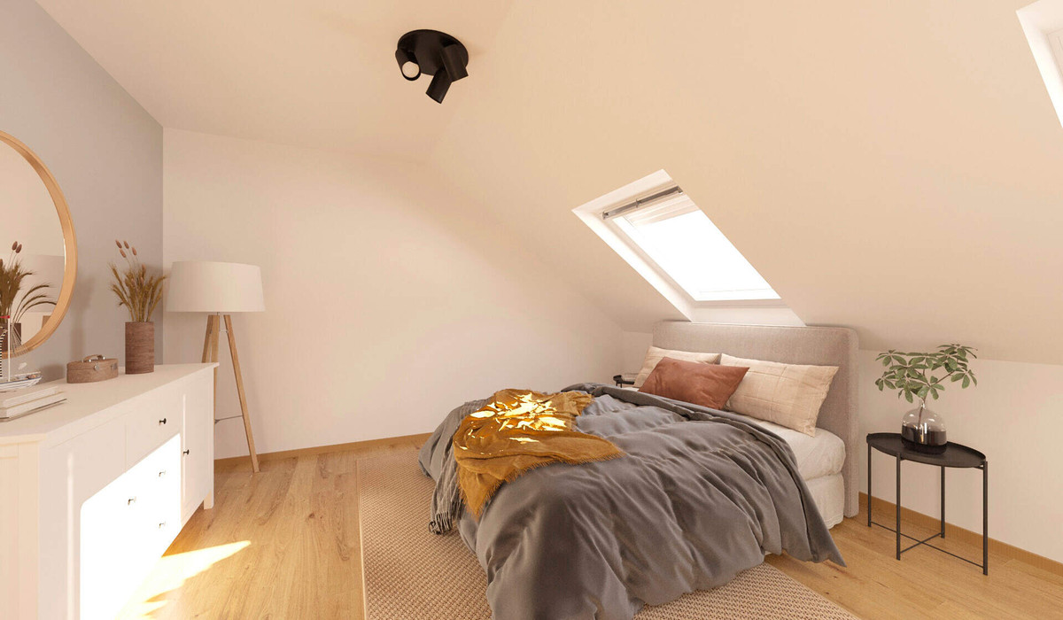 Helles und komfortables Schlafzimmer
