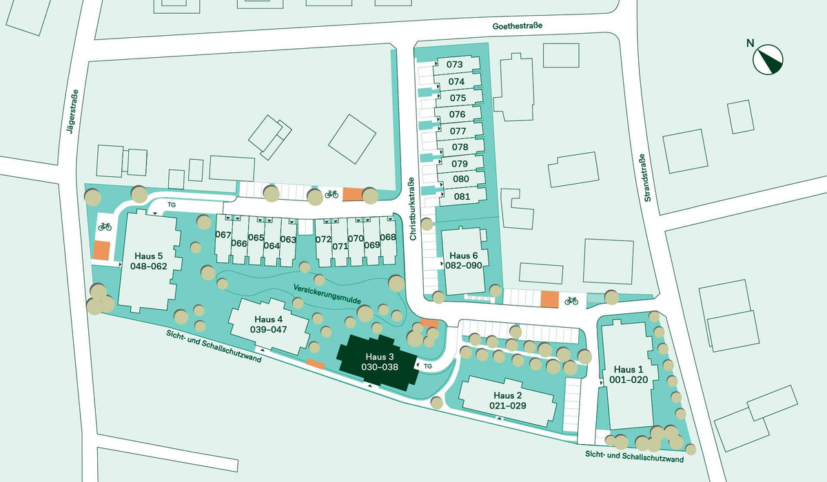 Lage der Ferienwohnung im Quartier