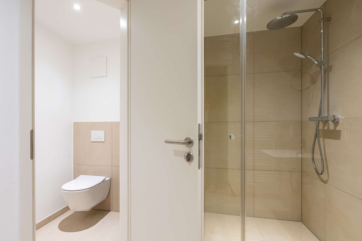 Badezimmer mit Sauna 