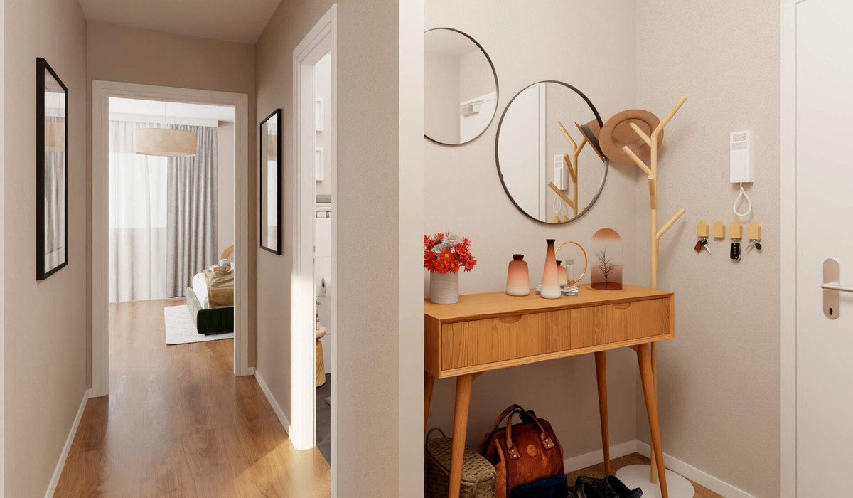 Flur mit Garderobe