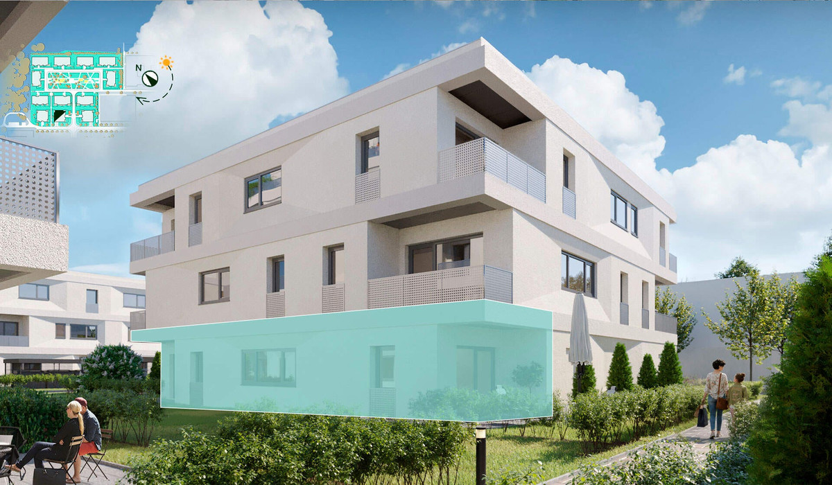 Gartenansicht Wohnung 163