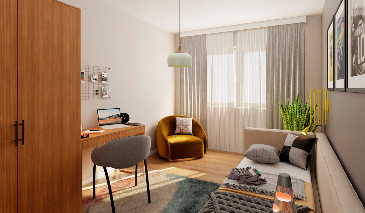Helles Schlafzimmer