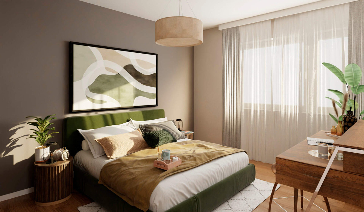 Helles Schlafzimmer