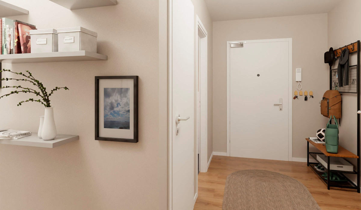 Flur mit Garderobe