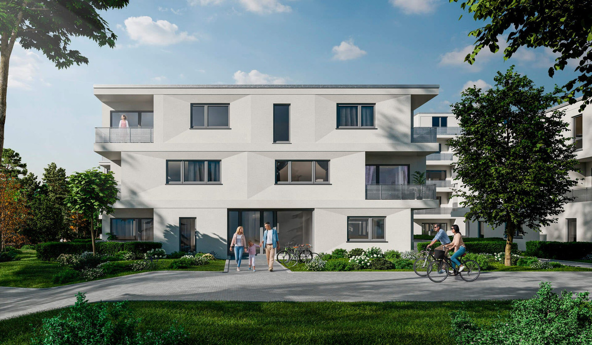 Visualisierung Eigentumswohnungen 172 bis 182 im Quartier Waldpanorama