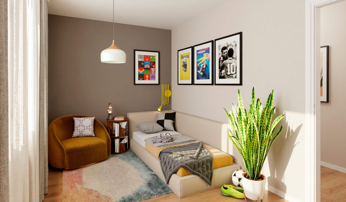 Helles Schlafzimmer