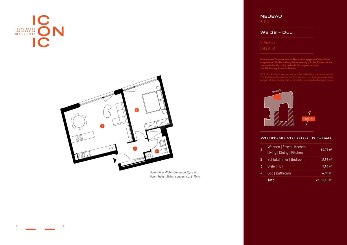 Grundriss WE 28