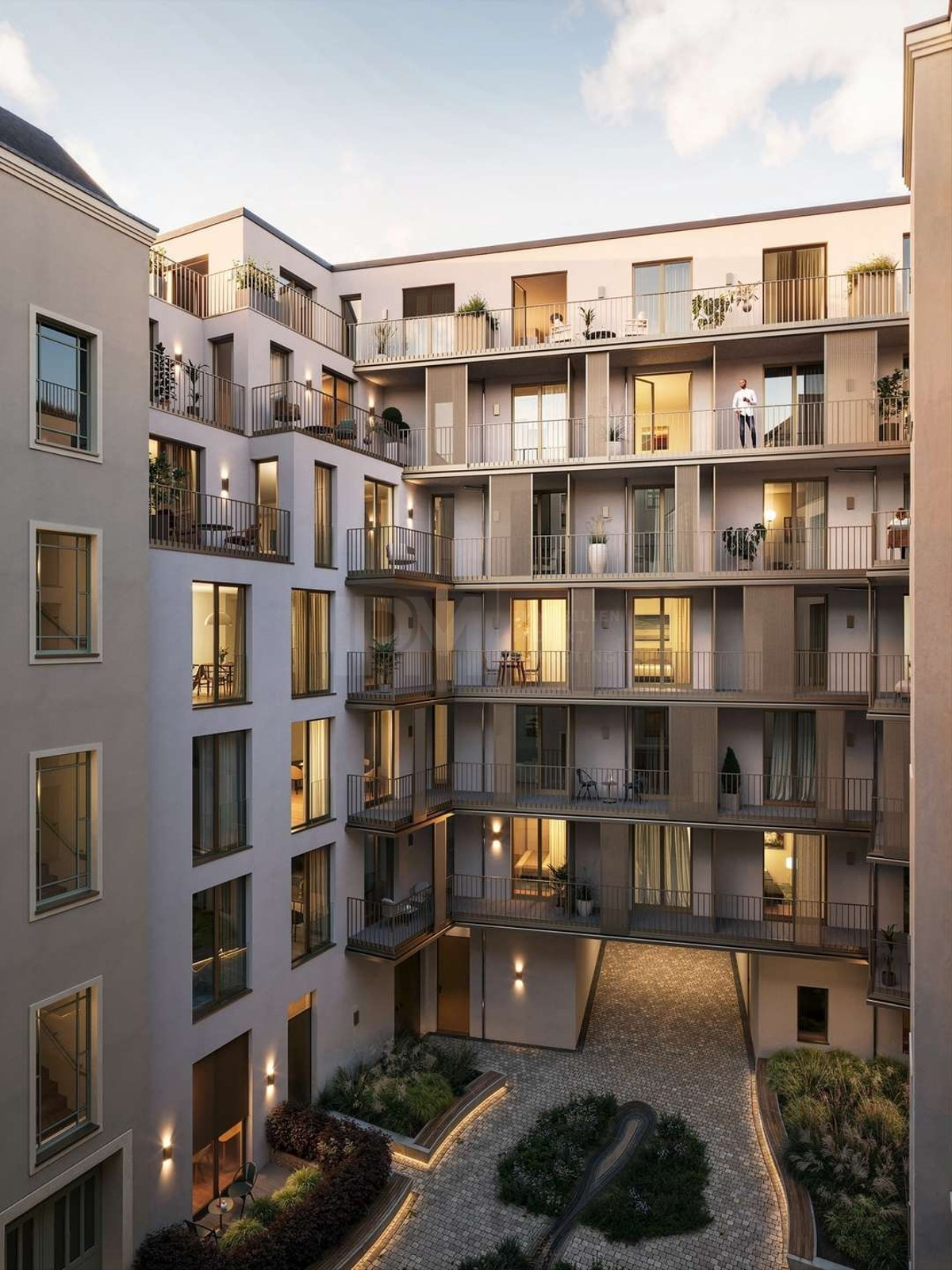 ICONIC Innenhof 1 Neubaufassade