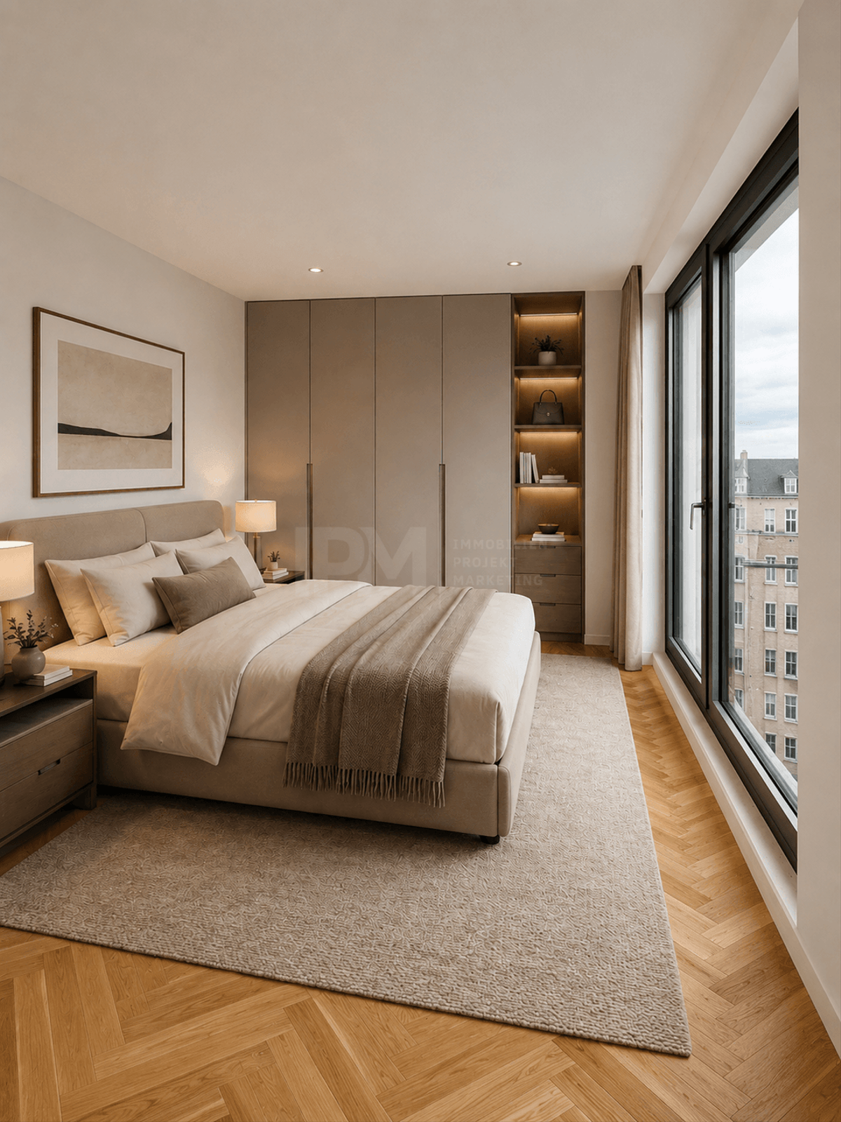 Schlafzimmer virtuell visualisiert
