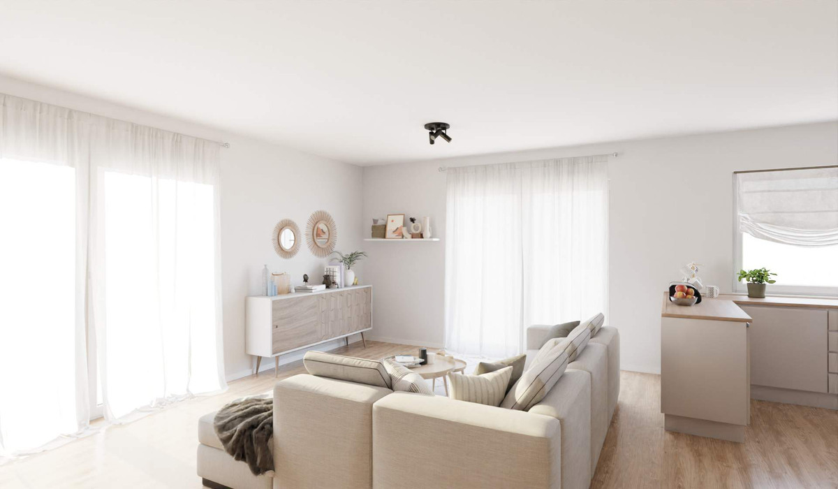 Ein geräumiges Wohnzimmer für die gemeinsame Zeit