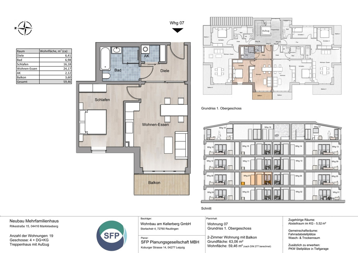 Grundriss Whg 07