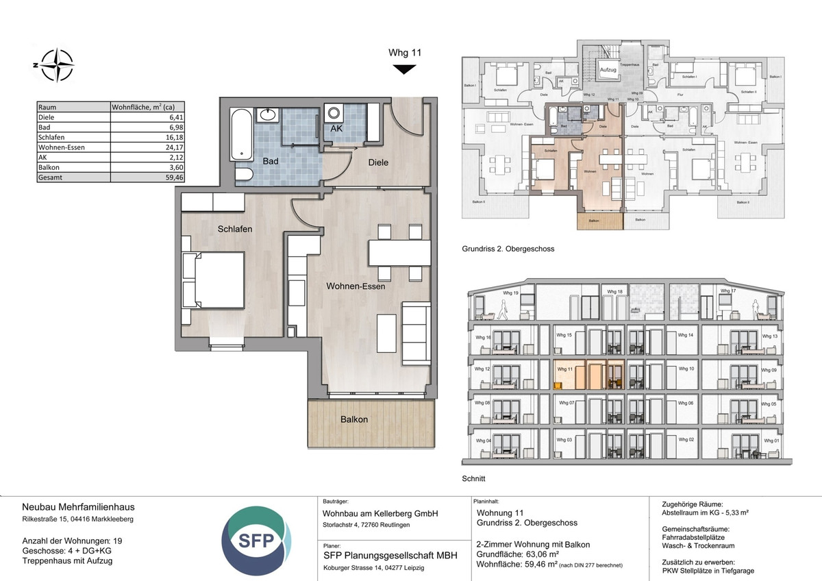 Grundriss Whg 11