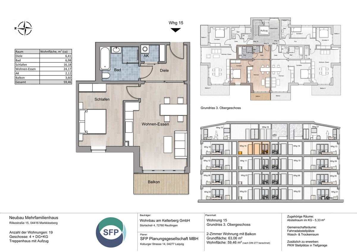 Grundriss Whg 15