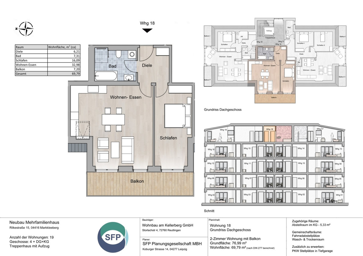 Grundriss Whg 18