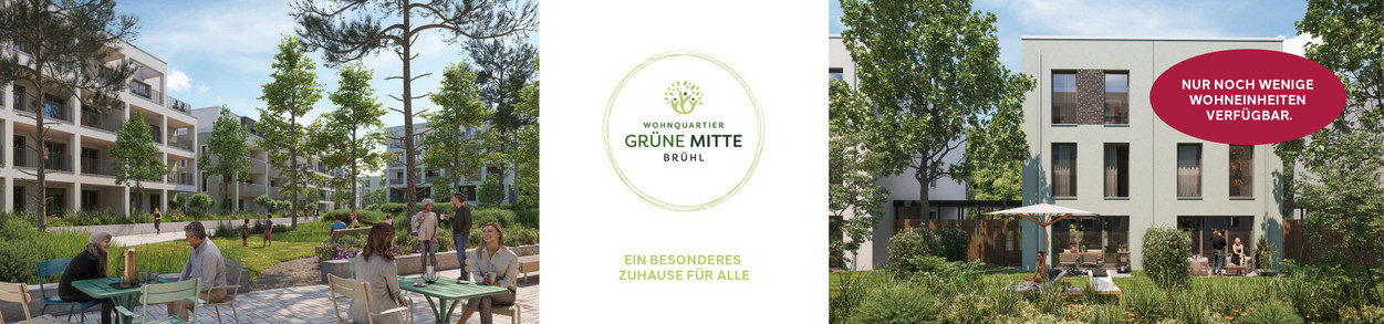 Wohnquartier Grüne Mitte Brühl - Neubau von Eigentumswohnungen und Doppelhaushälften