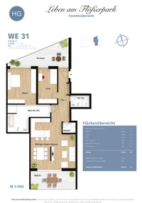 Leben am Flößerpark - Waterloostraße - Wohnung