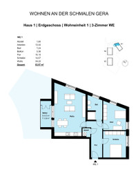 Wohnen an der schmalen Gera - Wohnung