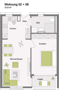 BETREUTES WOHNEN in NECKARGERACH - Wohnung