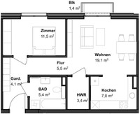Kulkwitzer Straße 7 - Wohnung