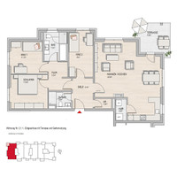 Hochheim, Massenheimer Landstraße 6, 14a,14b,14c - Wohnung