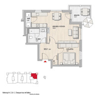 Hochheim, Massenheimer Landstraße 6, 14a,14b,14c - Wohnung