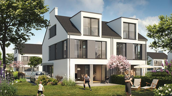 Ludgerweg - Neubau von 17 Doppelhaushälften und 3 Einfamilienhäuser - Düsseldorf