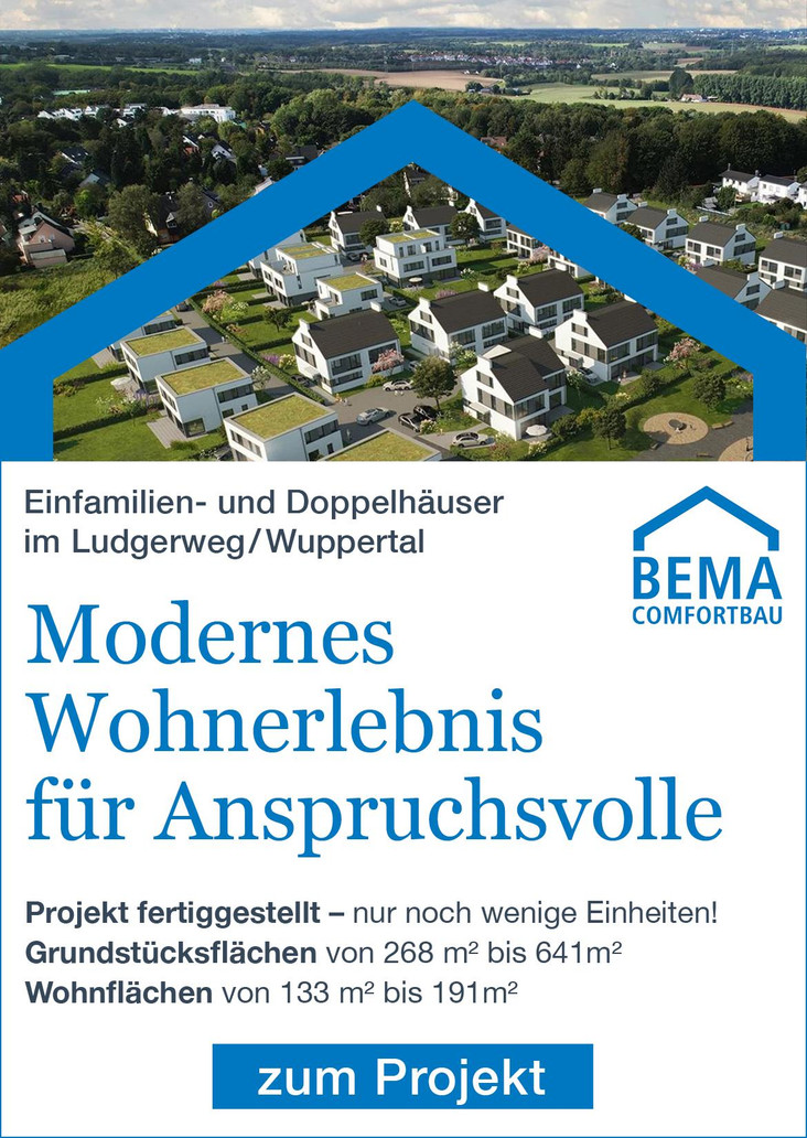 Ludgerweg - Neubau von 17 Doppelhaushälften und 3 Einfamilienhäuser - Düsseldorf