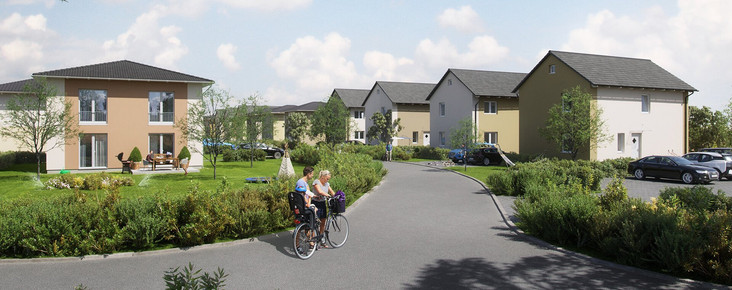 Naturparkquartier - 98 new build detached houses, terraced houses and condominiums