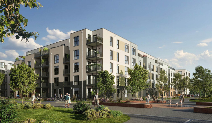 Paulshöfe - 190 new build condominiums - Dusseldorf