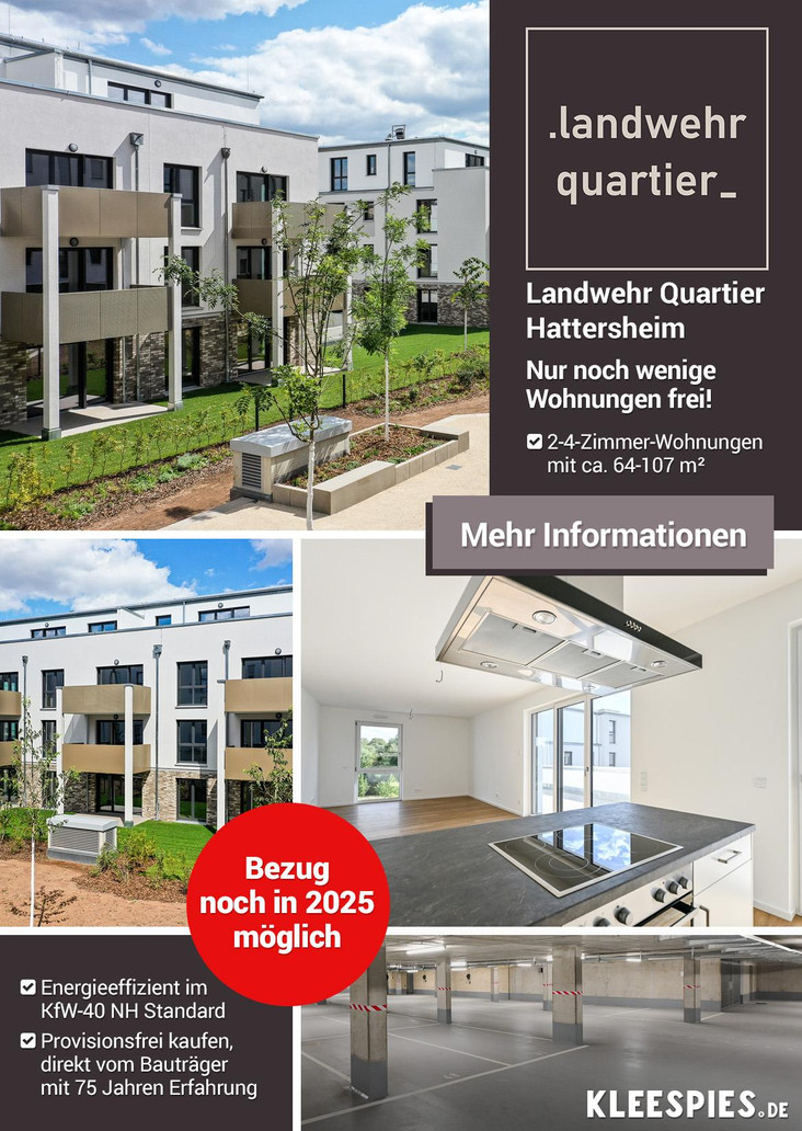 Landwehr Quartier - Baufeld 3+4 - 107 new build condominiums