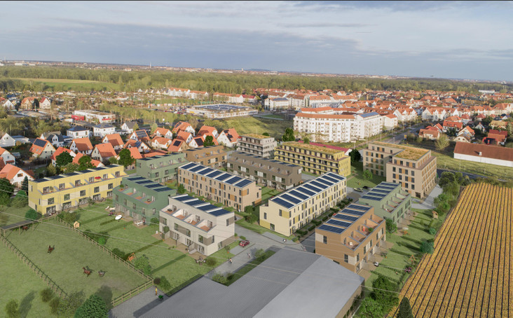 Schöner Land - Neubau von 32 Eigentumswohnungen und 55 Reihenhäusern