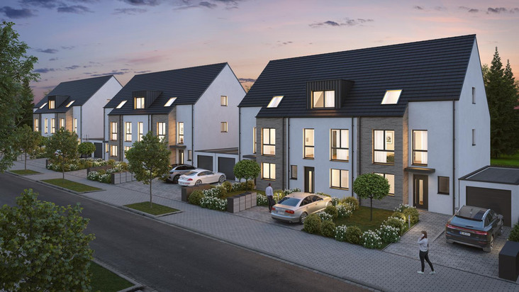 dreiXdrei - Neubau von 9 Reihenhäusern
