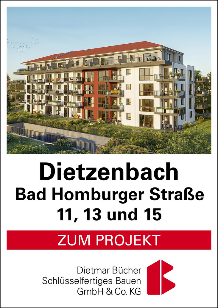 Dietzenbach, Bad Homburger Straße 11, 13 und 15 - 33 new build condominiums