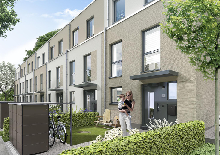 Am Rheindorfer Bach - Neubau von 15 Reihenhäusern - Köln
