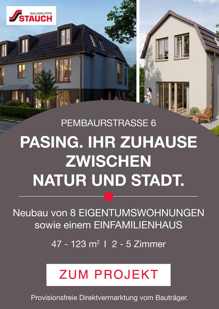 Pembaurstraße 6 - 8 new build condominiums and 1 detached house