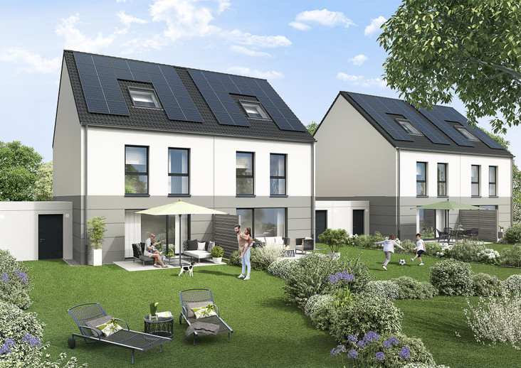 Schlesierstraße Voerde-Möllen - Neubau von 8 Doppelhaushälften