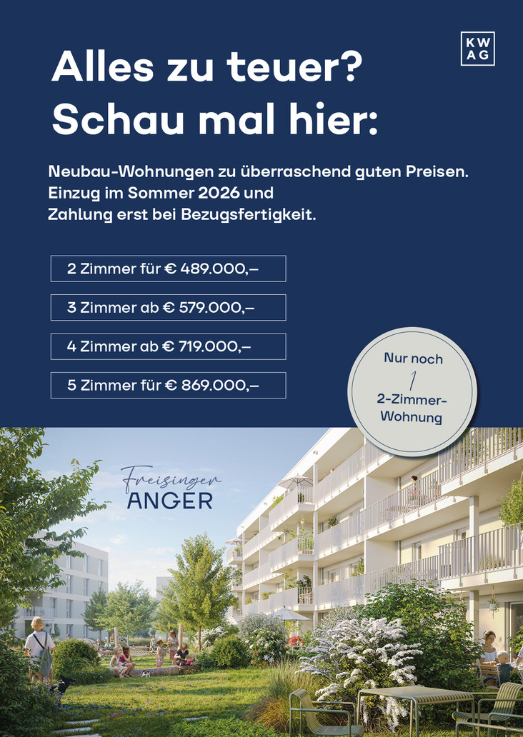 Freisinger Anger - Neubau von 118 Eigentumswohnungen - München