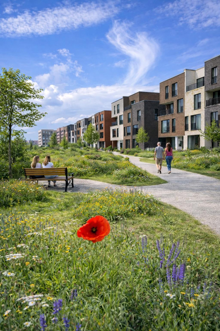 Eigentumswohnungen am Kaskadenpark - Neubau von 14 Eigentumswohnungen - Hamburg