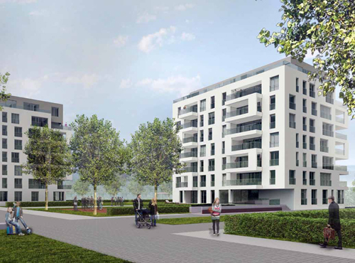 Aktuelles Neubauprojekt in Möhringen: SEEPARK SUITEN. Foto: Bietigheimer Wohnbau GmbH 