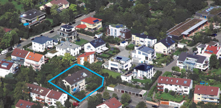 Neubauprojekt am Rande der Großstadt: Wohnen mit Perspektive - Feuerbach. Foto: NCC