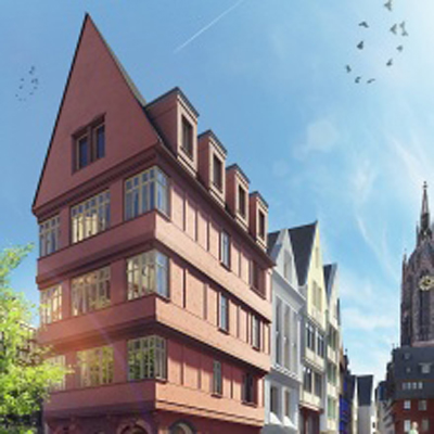 Beispiel für einen Neubau auf dem DomRömer Areal. Foto: Dom Römer GmbH