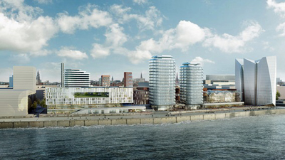 Einblick in das künftige südliche Überseequartier. Foto: Unibail-Rodamco