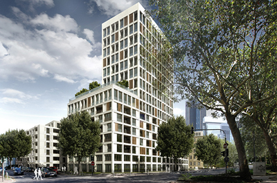 So könnte das Neubauprojekt im Westend aussehen. Foto: Jo. Frantzke Architekten.
