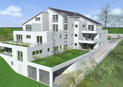 Neubauprojekt in Stuttgart-Vaihingen: Waldburgstraße. Foto: Merkt Wohnbau