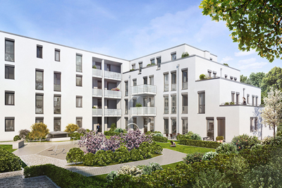 Vom Apartement bis zur 3-Zimmerwohnung: Neubauprojekt Moosach Apart. Foto: CONCEPT BAU