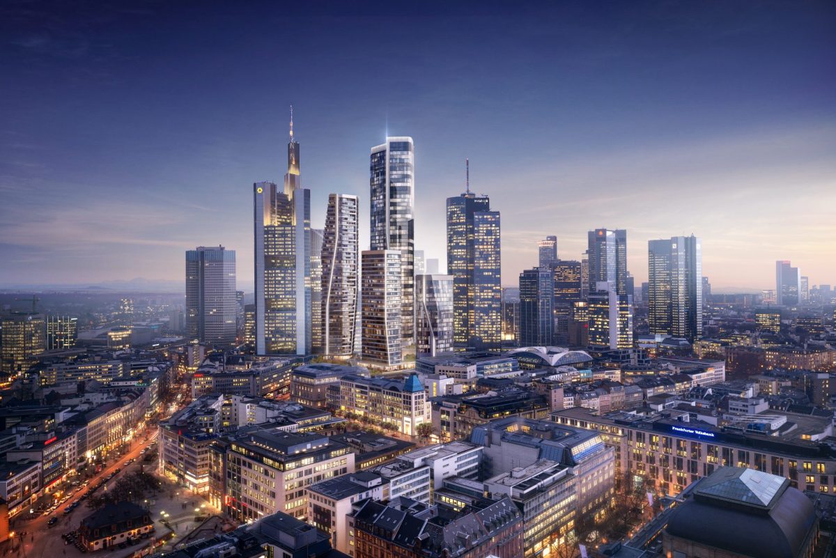 Neubau-Quartier: 4 Hochhäuser mitten in der City